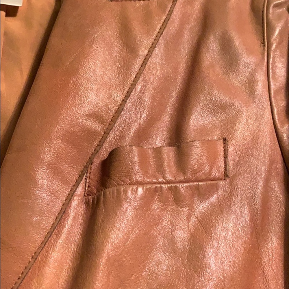 Leather Fall/Spring Jacket - image 3